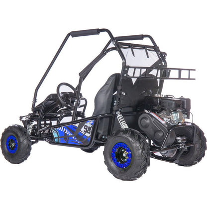 MotoTec USA Mud Monster XL 212cc 2 Seat Go Kart - Blue MT-GK-MUD-XL-212CC_BLUE_908778