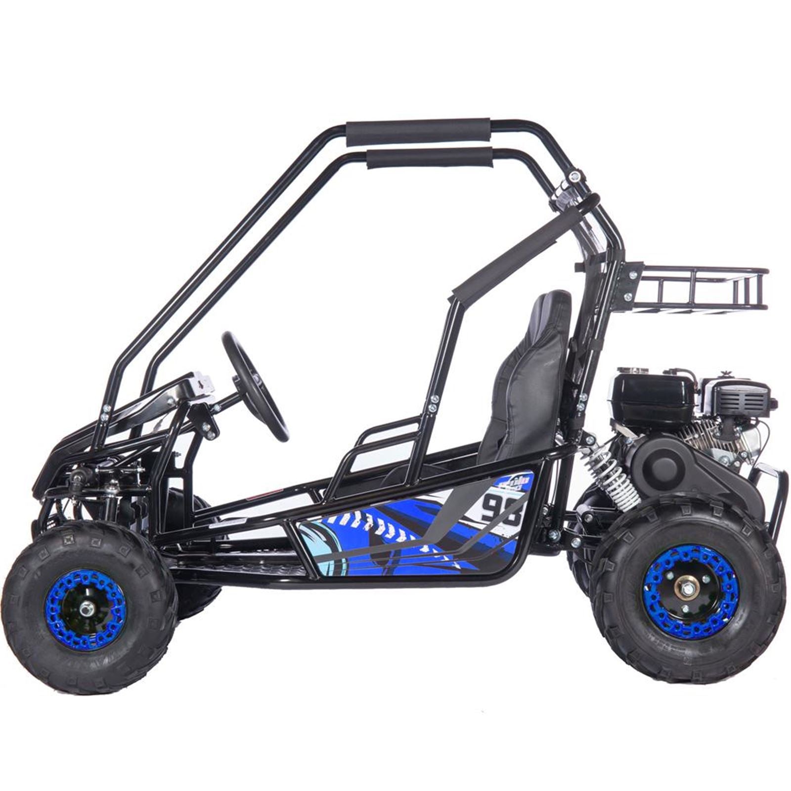MotoTec USA Mud Monster XL 212cc 2 Seat Go Kart - Blue MT-GK-MUD-XL-212CC_BLUE_908779