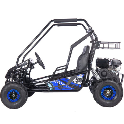 MotoTec USA Mud Monster XL 212cc 2 Seat Go Kart - Blue MT-GK-MUD-XL-212CC_BLUE_908779
