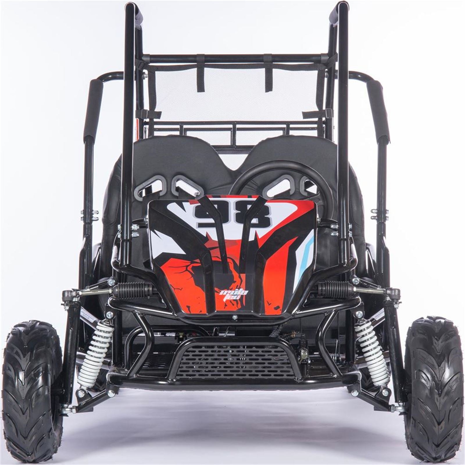 MotoTec USA Mud Monster XL 212cc 2 Seat Go Kart - Red MT-GK-MUD-XL-212CC_RED_908877