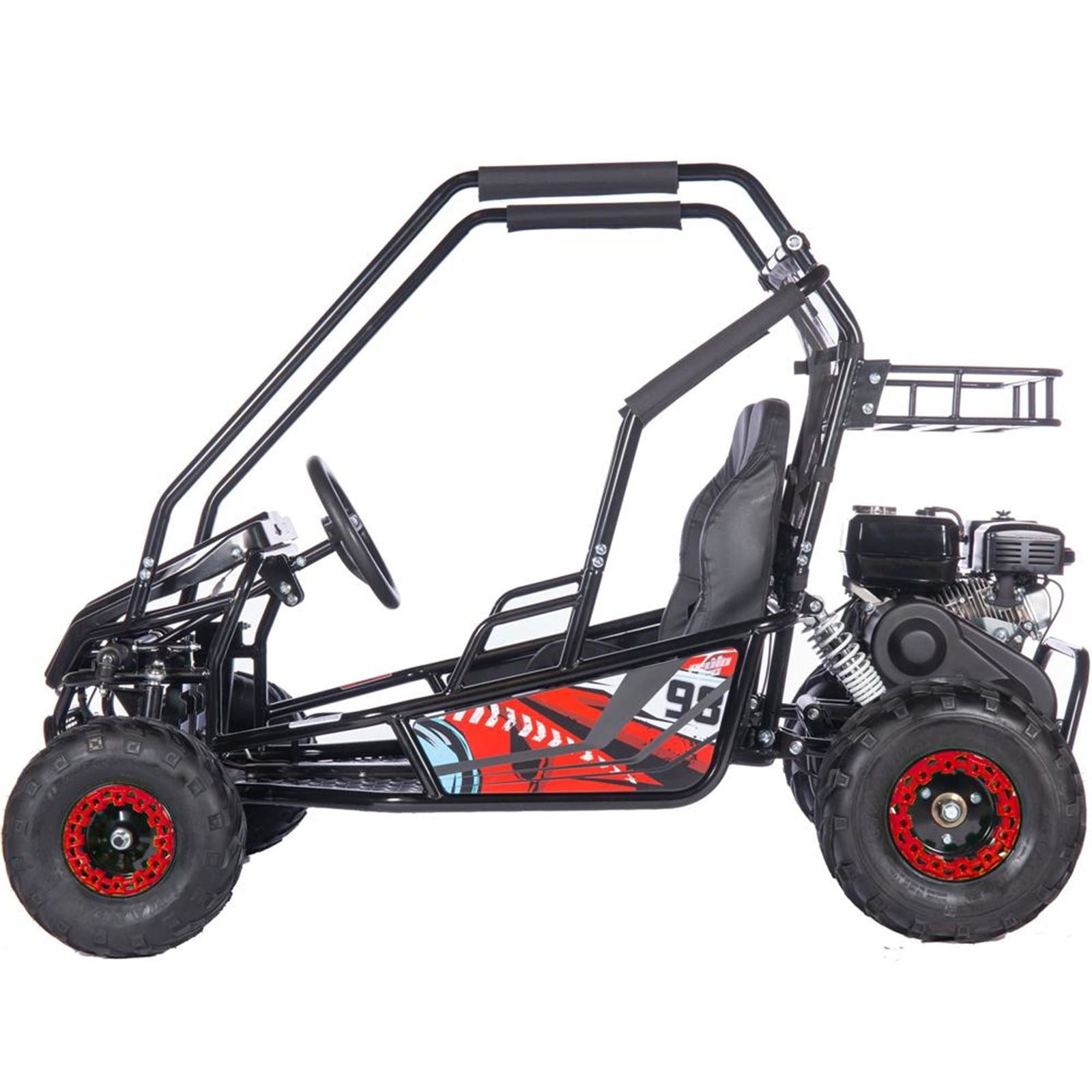 MotoTec USA Mud Monster XL 212cc 2 Seat Go Kart - Red MT-GK-MUD-XL-212CC_RED_908879