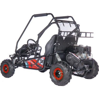 MotoTec USA Mud Monster XL 212cc 2 Seat Go Kart - Red MT-GK-MUD-XL-212CC_RED_908880