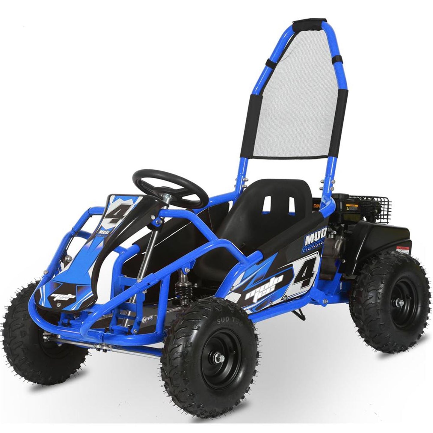 MotoTec USA Mud Monster Kids Gas Powered 98cc Go Kart_908748