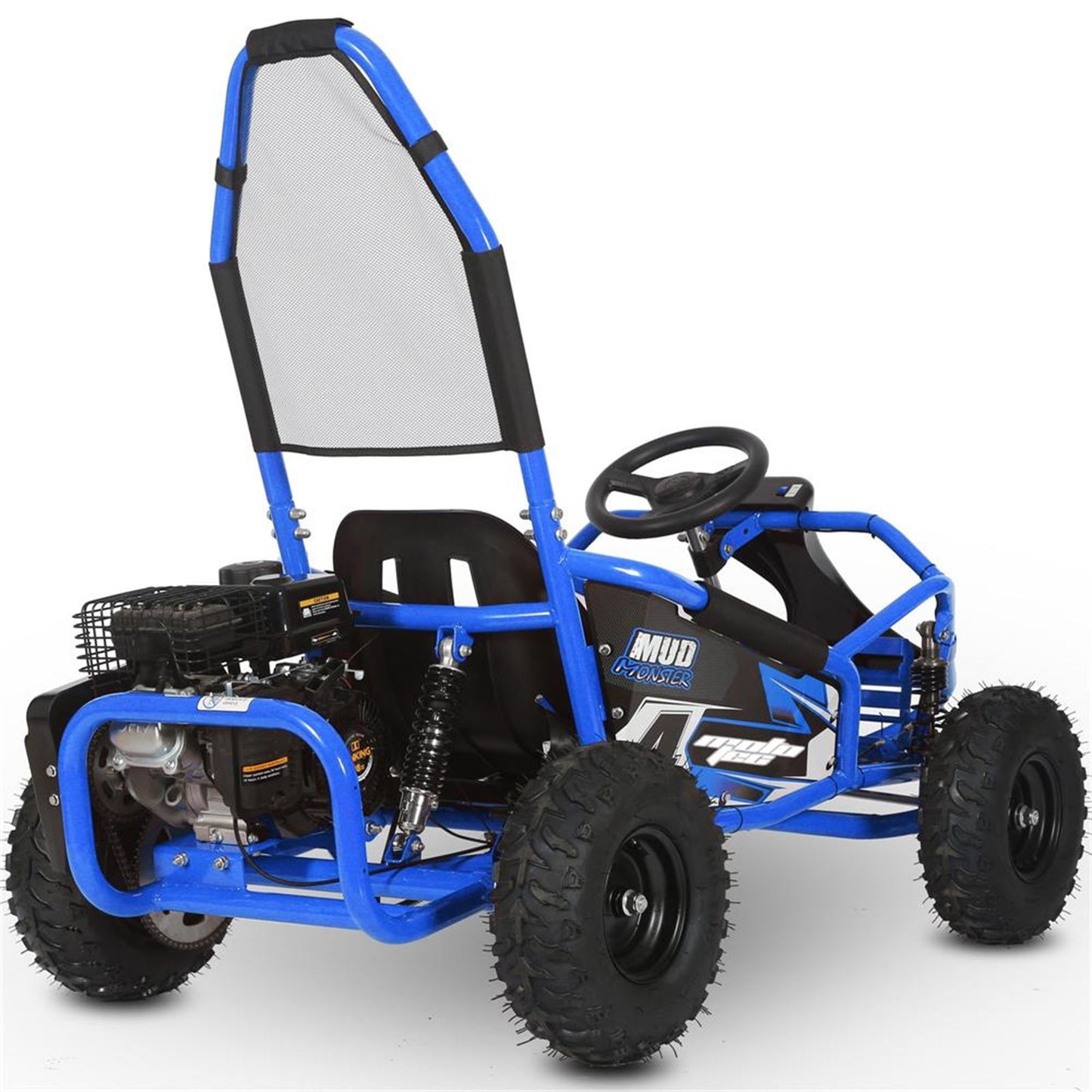 MotoTec USA Mud Monster Kids Gas Powered 98cc Go Kart_908757