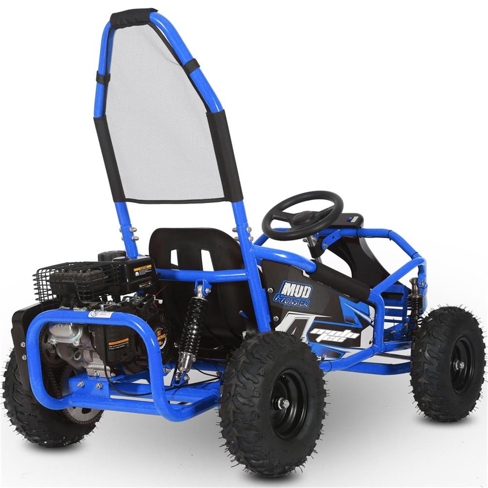 MotoTec USA Mud Monster Kids Gas Powered 98cc Go Kart_908757