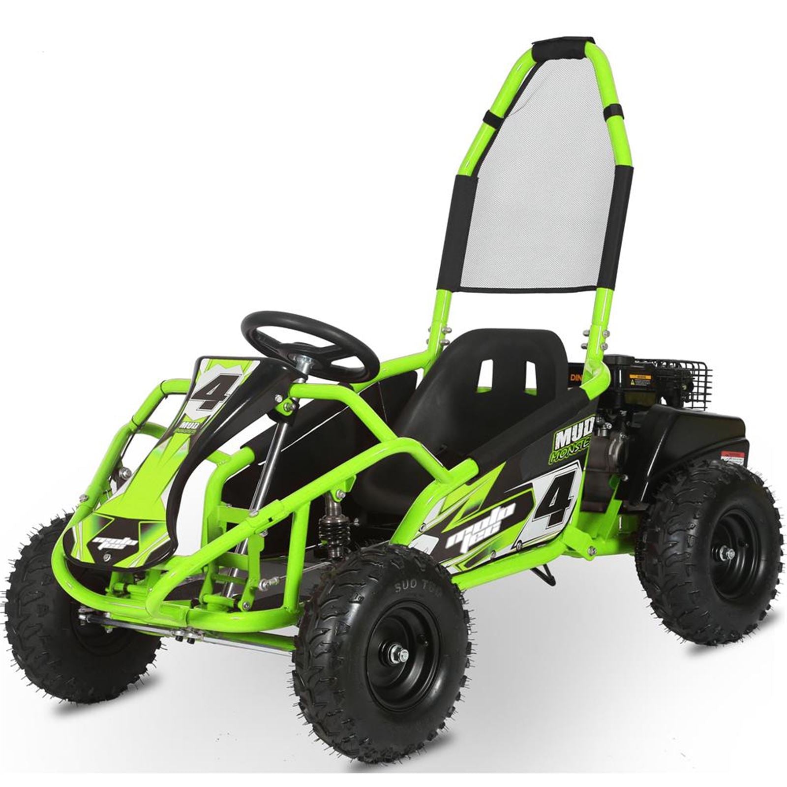 MotoTec USA Mud Monster Kids Gas Powered 98cc Go Kart_908742