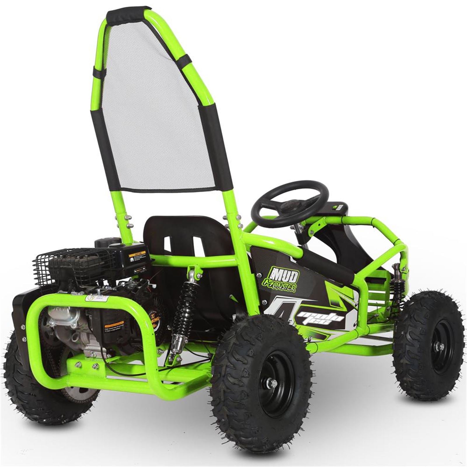 MotoTec USA Mud Monster Kids Gas Powered 98cc Go Kart_908740