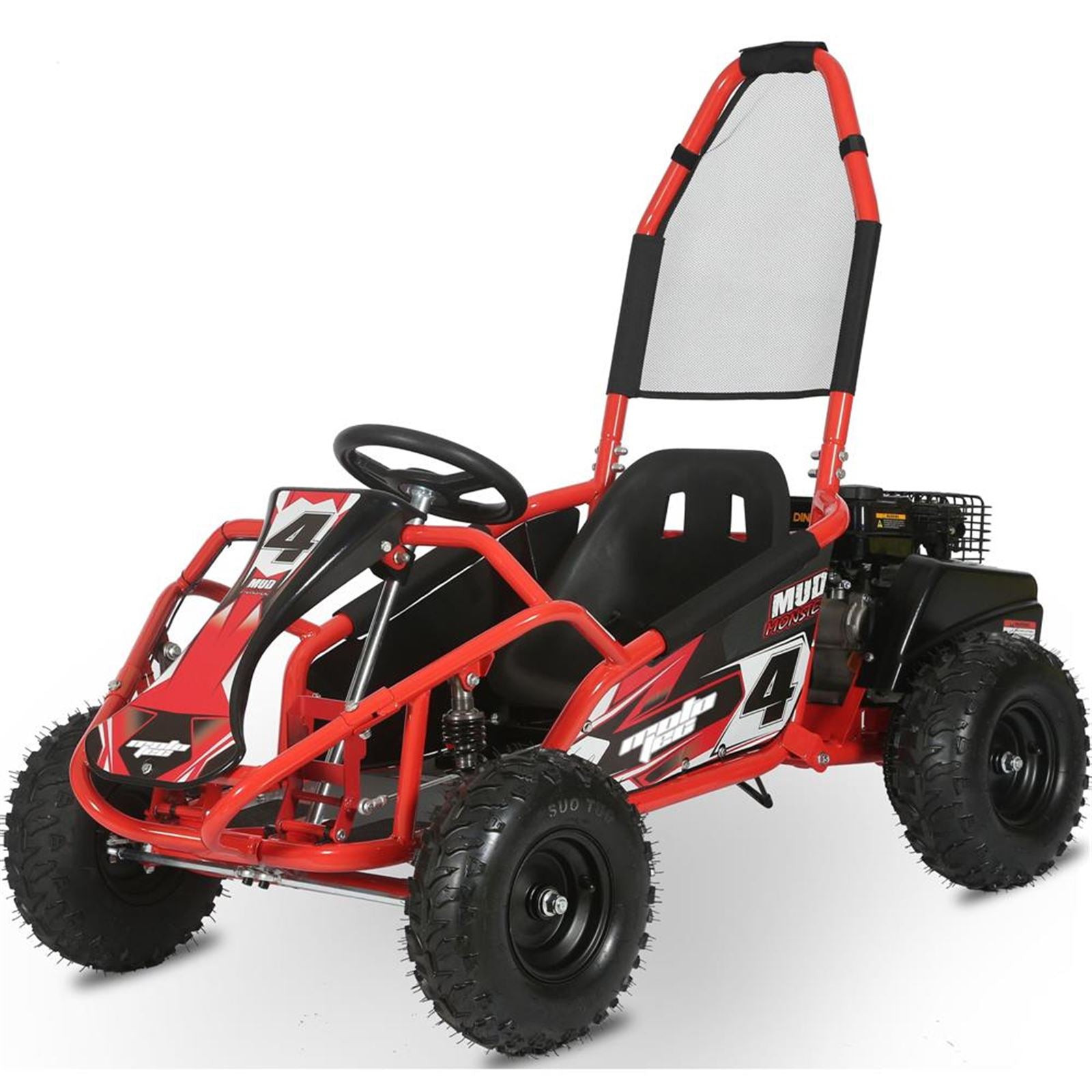 MotoTec USA Mud Monster Kids Gas Powered 98cc Go Kart_908769