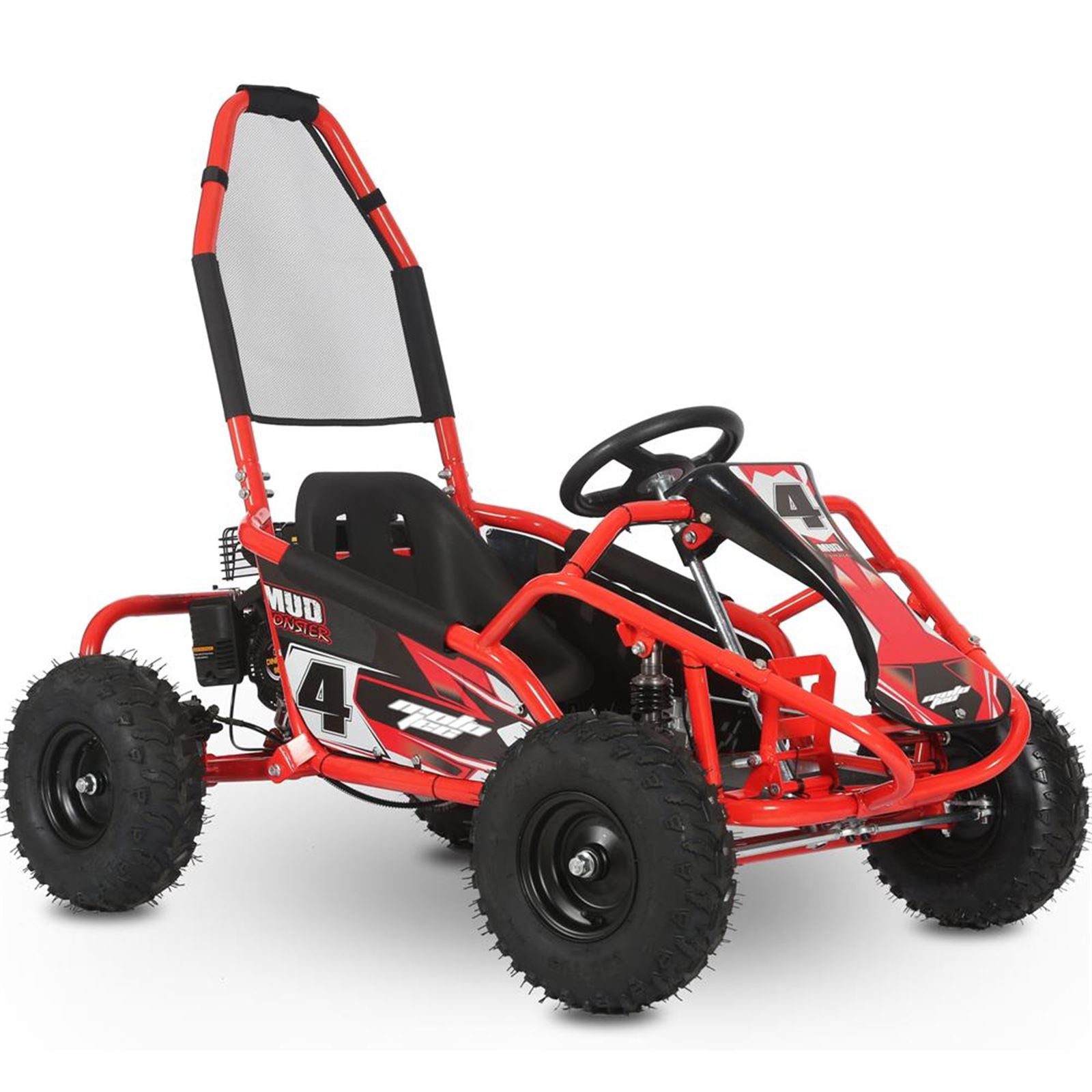MotoTec USA Mud Monster Kids Gas Powered 98cc Go Kart_908774