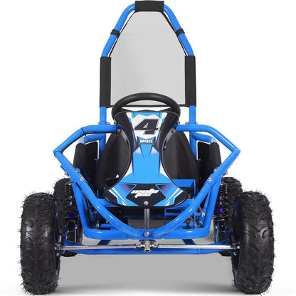 MotoTec USA Mud Kids Electric 48v 1000w Go Kart - Blue OPEN BOX [MPN: MT-GK-MUD-1000W_BLUE]_2738842