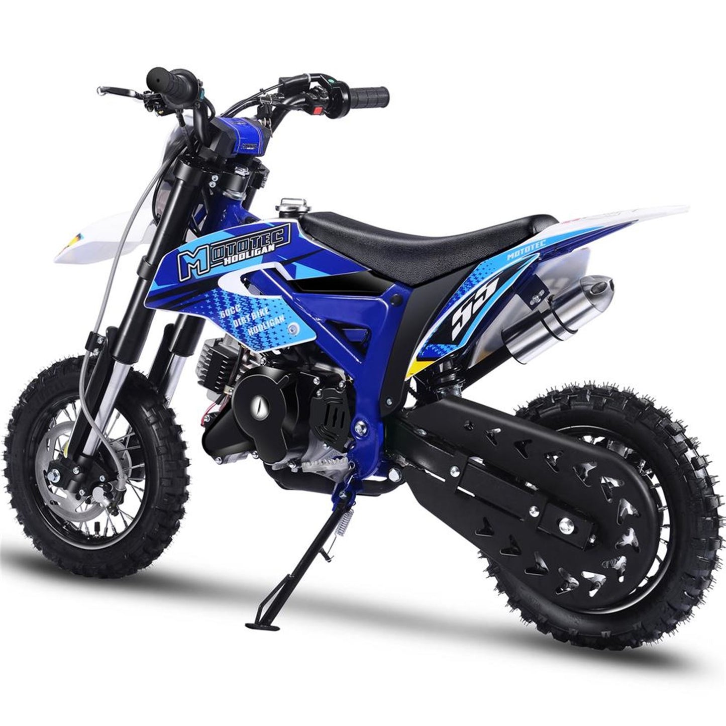 MotoTec USA Hooligan 60cc 4-Stroke Gas Dirt Bike - Blue MT-DB-60CC-HOOLIGAN_BLUE_908345