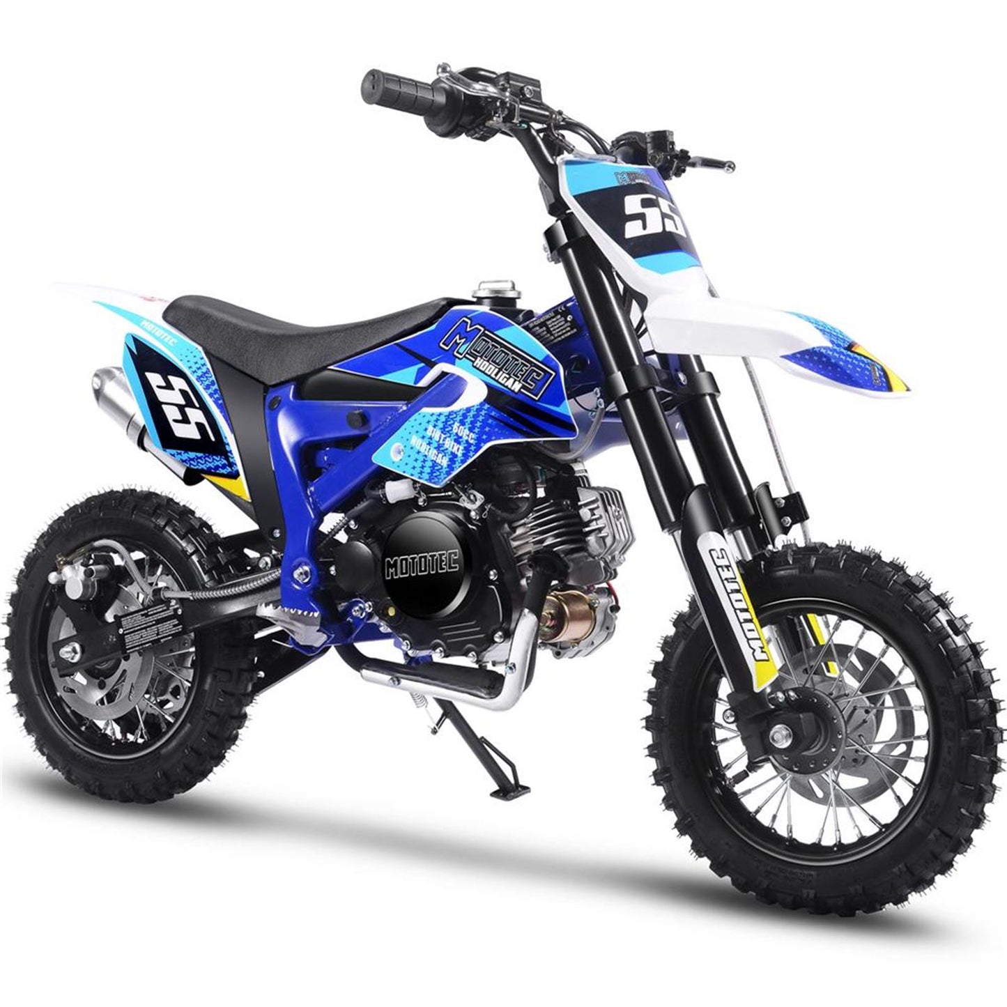 MotoTec USA Hooligan 60cc 4-Stroke Gas Dirt Bike - Blue MT-DB-60CC-HOOLIGAN_BLUE_908348
