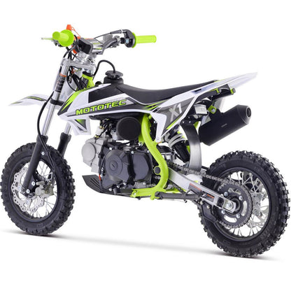 MotoTec USA X1 110cc 4-Stroke Gas Dirt Bike - Green MT-DB-X1-70CC_GREEN_908350
