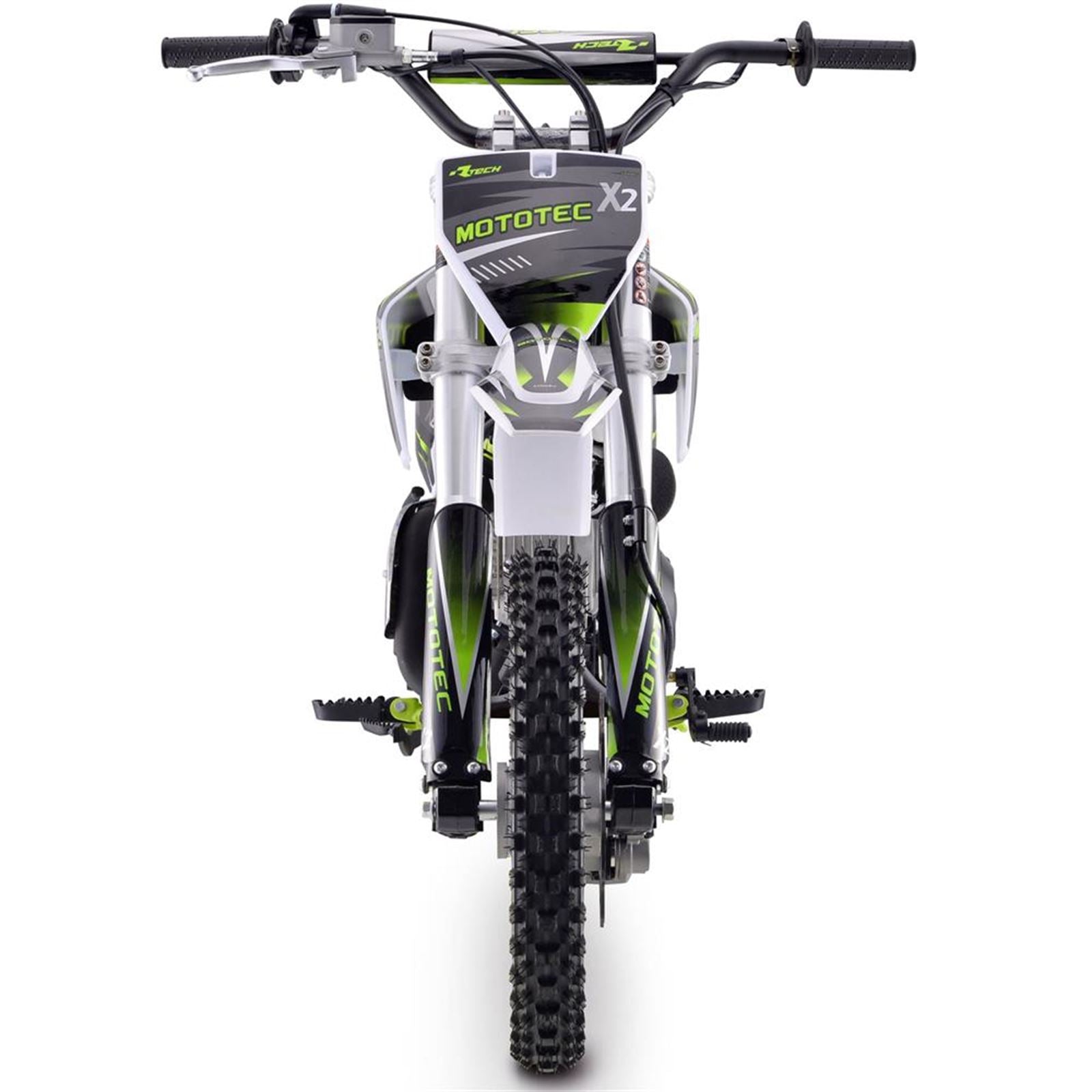 MotoTec USA X2 110cc 4-Stroke Gas Dirt Bike - Green MT-DB-X2-110CC_GREEN_908363