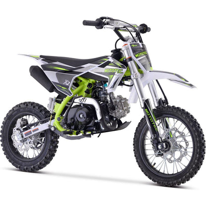 MotoTec USA X2 110cc 4-Stroke Gas Dirt Bike - Green MT-DB-X2-110CC_GREEN_908366