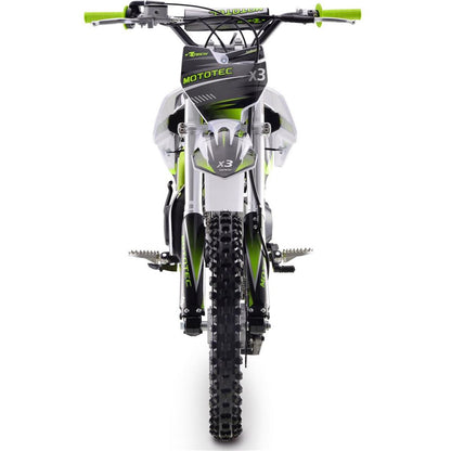 MotoTec USA X3 125cc 4-Stroke Gas Dirt Bike - Green MT-DB-X3-125CC_GREEN_908367