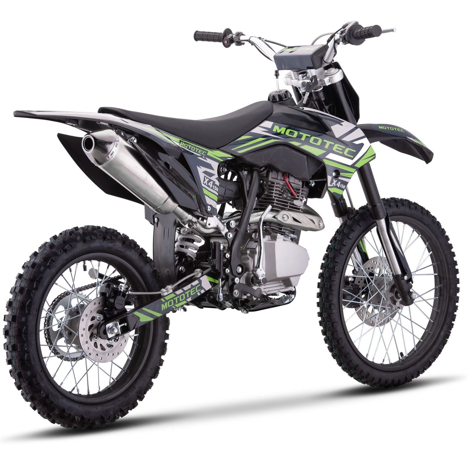 MotoTec USA X4 150cc 4-Stroke Gas Dirt Bike - Black MT-DB-X4-150CC_BLACK_1506587