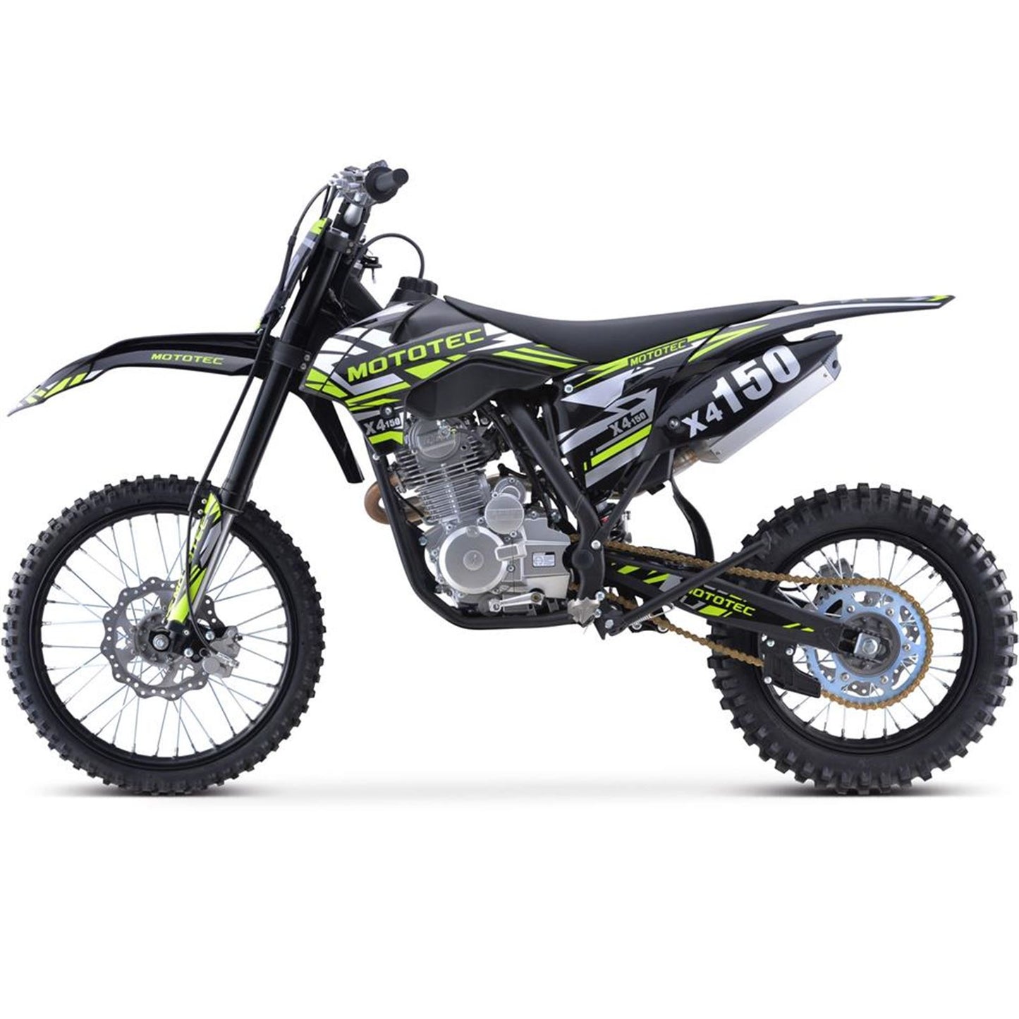X4 150cc 4-Stroke Gas Dirt Bike - Black_908375