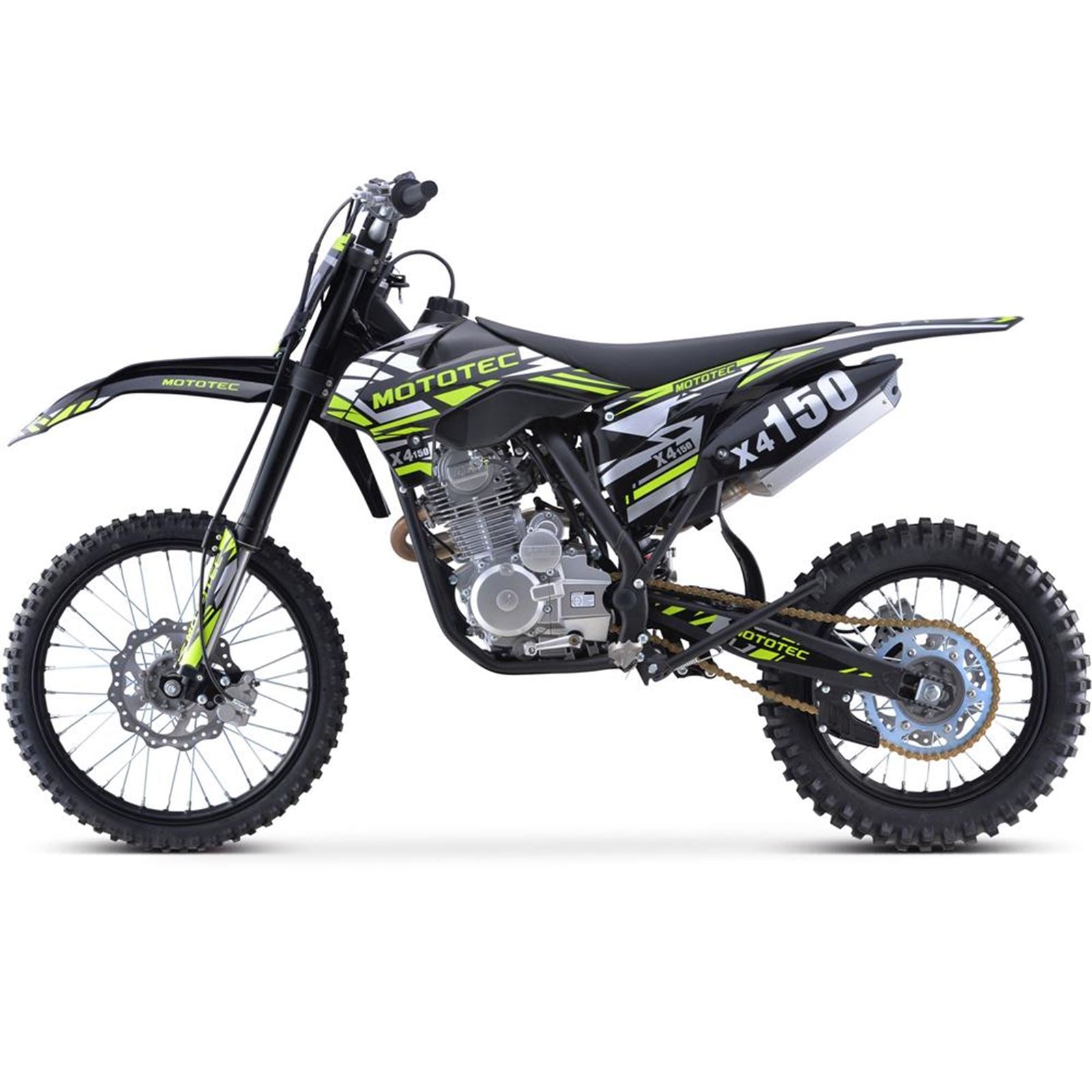 X4 150cc 4-Stroke Gas Dirt Bike - Black_908375