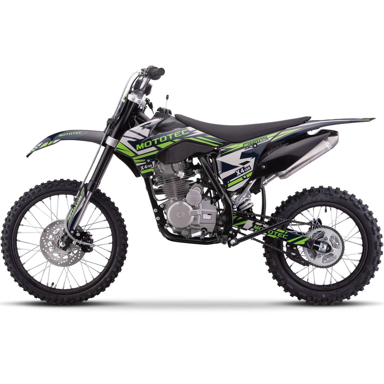 MotoTec USA X4 150cc 4-Stroke Gas Dirt Bike - Black MT-DB-X4-150CC_BLACK_1506584