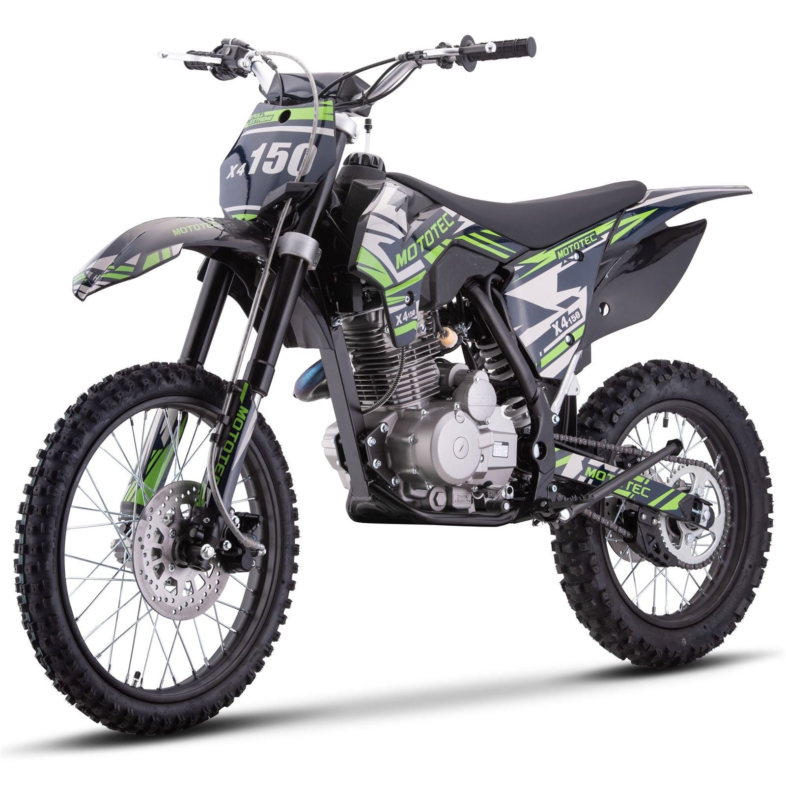 MotoTec USA X4 150cc 4-Stroke Gas Dirt Bike - Black MT-DB-X4-150CC_BLACK_1506585