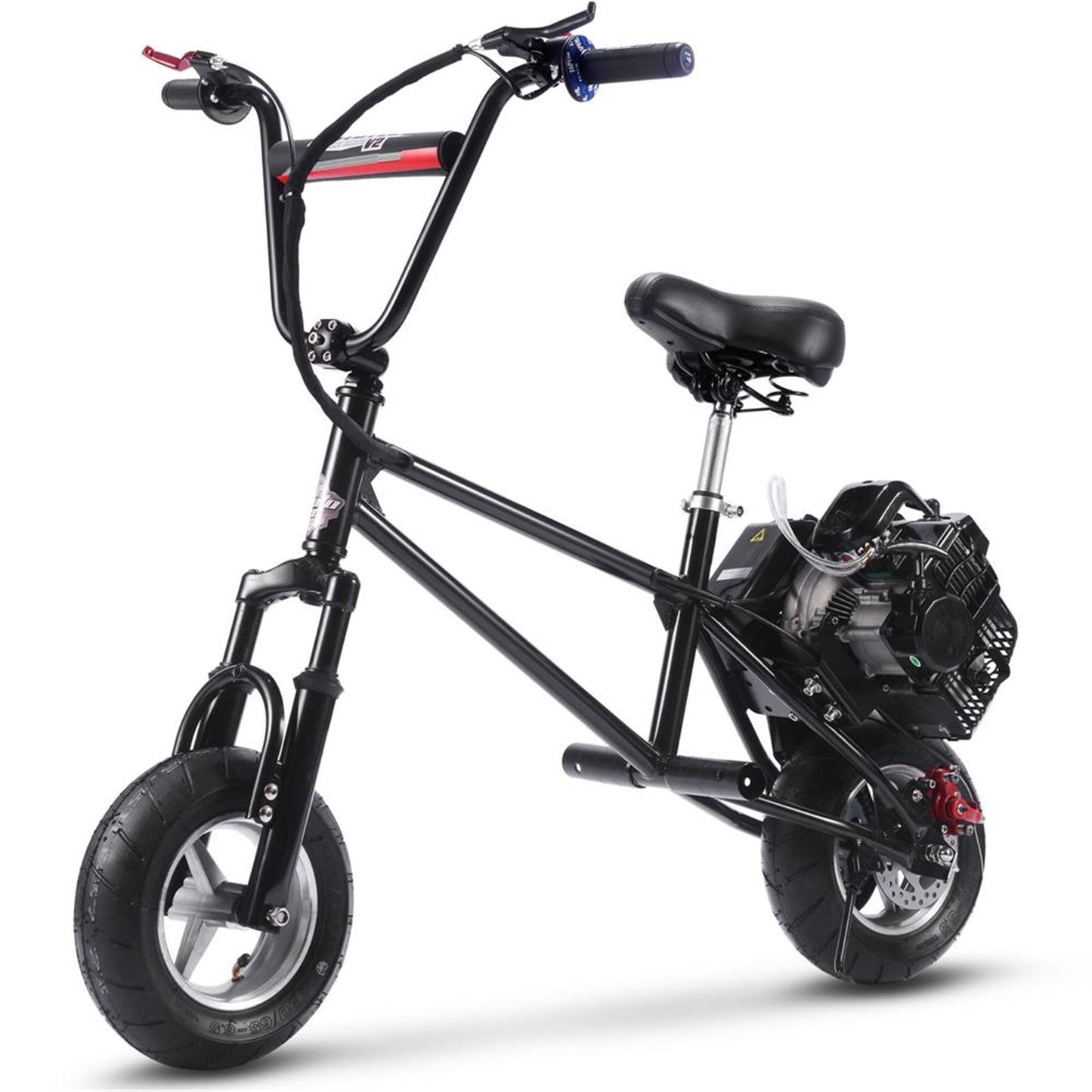 MotoTec USA 49cc Gas Mini Bike V2 - Black [MPN: MT-MINI-BIKE-V2_BLACK]_909107