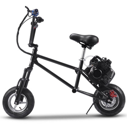 MotoTec USA 49cc Gas Mini Bike V2 - Black [MPN: MT-MINI-BIKE-V2_BLACK]_909106