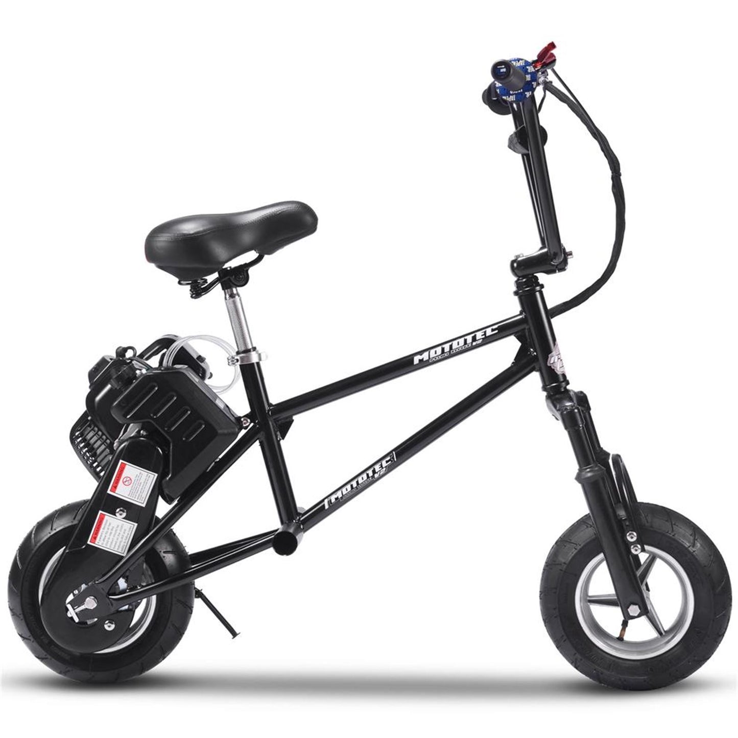 MotoTec USA 49cc Gas Mini Bike V2 - Black [MPN: MT-MINI-BIKE-V2_BLACK]_909105