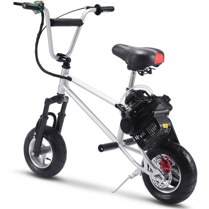 MotoTec USA 49cc Gas Mini Bike V2 - Silver MT-MINI-BIKE-V2_SILVER_909162