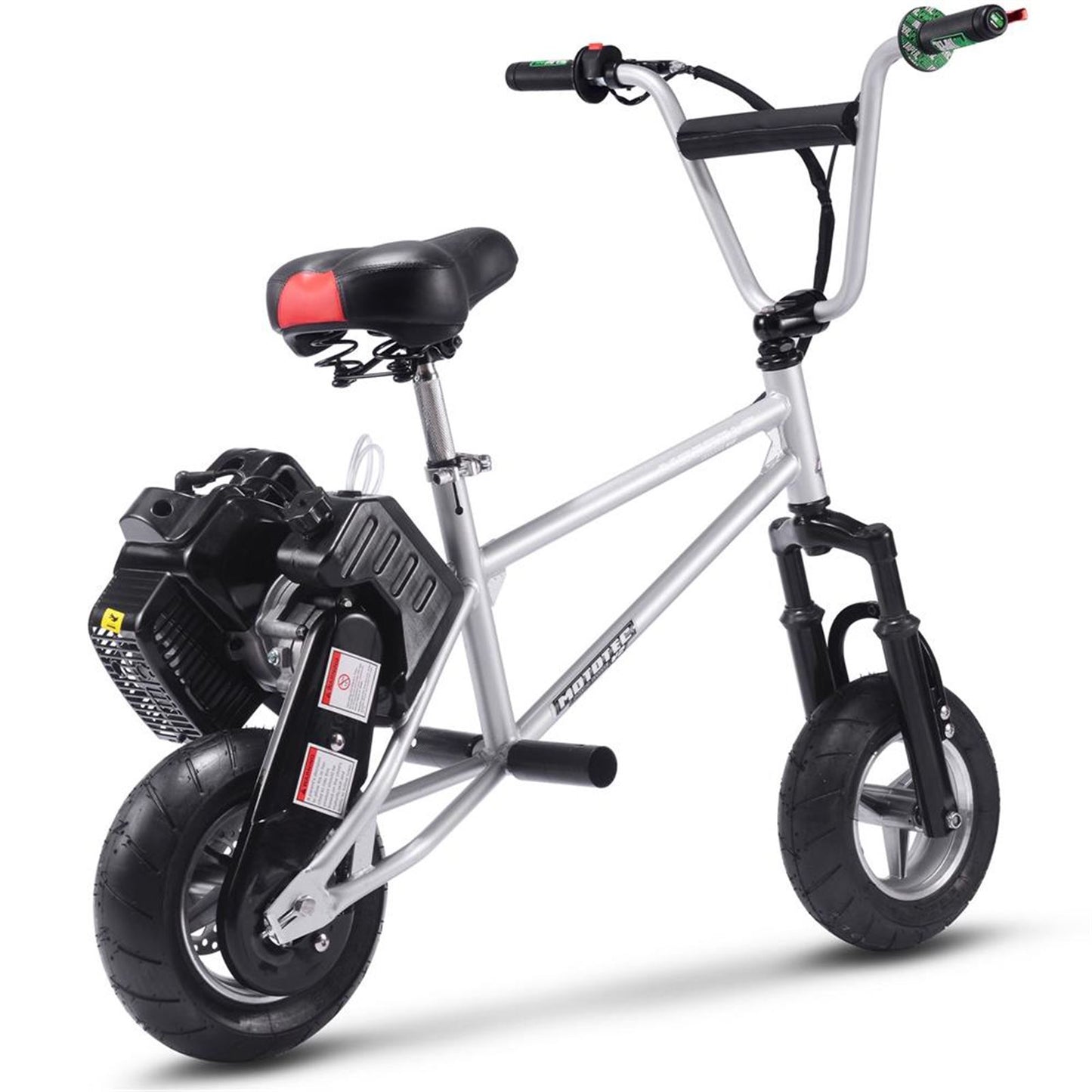 MotoTec USA 49cc Gas Mini Bike V2 - Silver MT-MINI-BIKE-V2_SILVER_909160