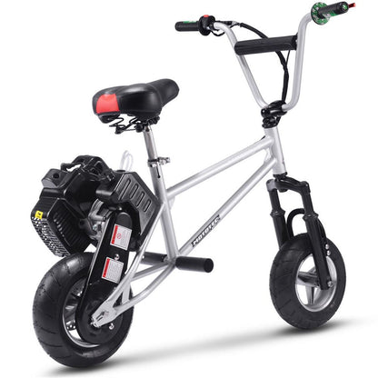 MotoTec USA 49cc Gas Mini Bike V2 - Silver MT-MINI-BIKE-V2_SILVER_909160