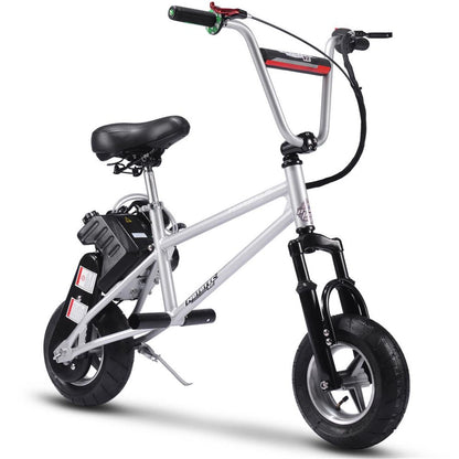 MotoTec USA 49cc Gas Mini Bike V2 - Silver MT-MINI-BIKE-V2_SILVER_909159