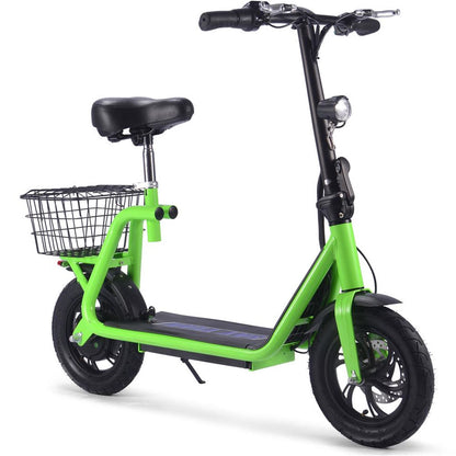 MotoTec USA Metro 36v 500w Lithium Electric Scooter - Green MT-METRO-36V-350W_GREEN_909096