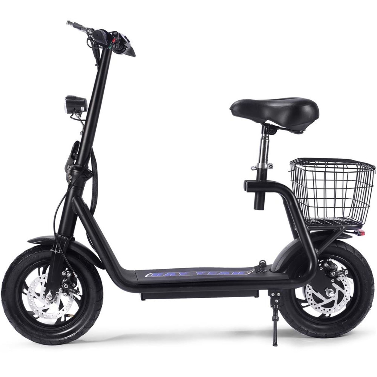 MotoTec USA Metro 36v 500w Lithium Electric Scooter - Black MT-METRO-36V-350W_BLACK_909081