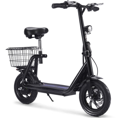 MotoTec USA Metro 36v 500w Lithium Electric Scooter - Black MT-METRO-36V-350W_BLACK_909083