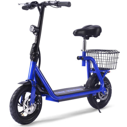 MotoTec USA Metro 36v 500w Lithium Electric Scooter - Blue MT-METRO-36V-350W_BLUE_909085
