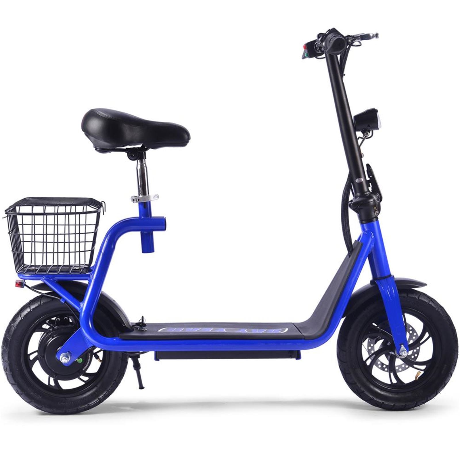 MotoTec USA Metro 36v 500w Lithium Electric Scooter - Blue MT-METRO-36V-350W_BLUE_909088
