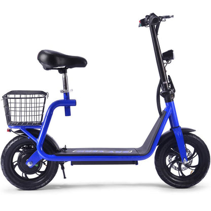 MotoTec USA Metro 36v 500w Lithium Electric Scooter - Blue MT-METRO-36V-350W_BLUE_909088