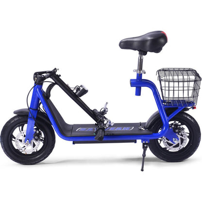MotoTec USA Metro 36v 500w Lithium Electric Scooter - Blue MT-METRO-36V-350W_BLUE_909090