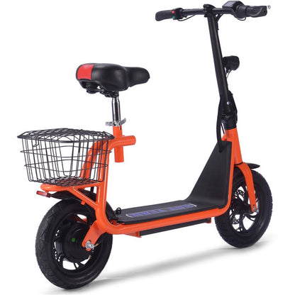 MotoTec USA Metro 36v 500w Lithium Electric Scooter - Orange [MPN: MT-METRO-36V-350W_ORANGE]_909100