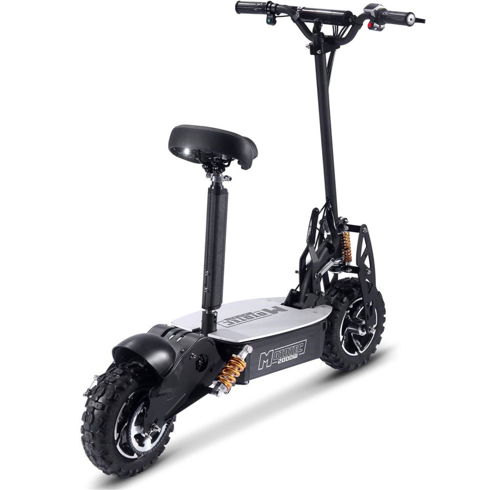 MotoTec USA 2000w 48v Electric Scooter - Black MT-2000W_BLACK_904376