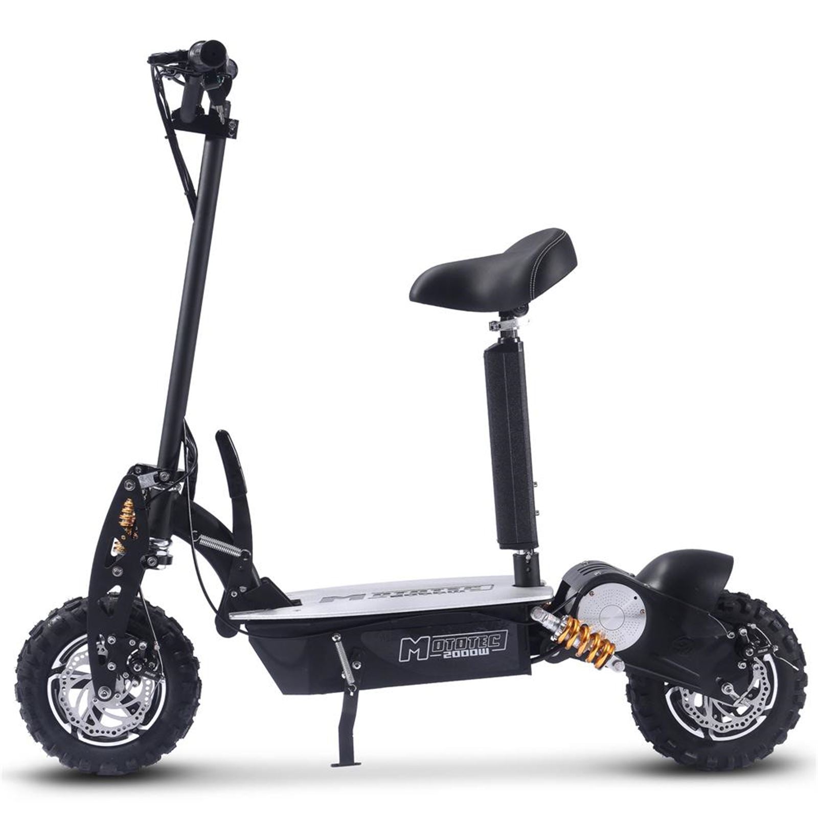 MotoTec USA 2000w 48v Electric Scooter - Black MT-2000W_BLACK_904373