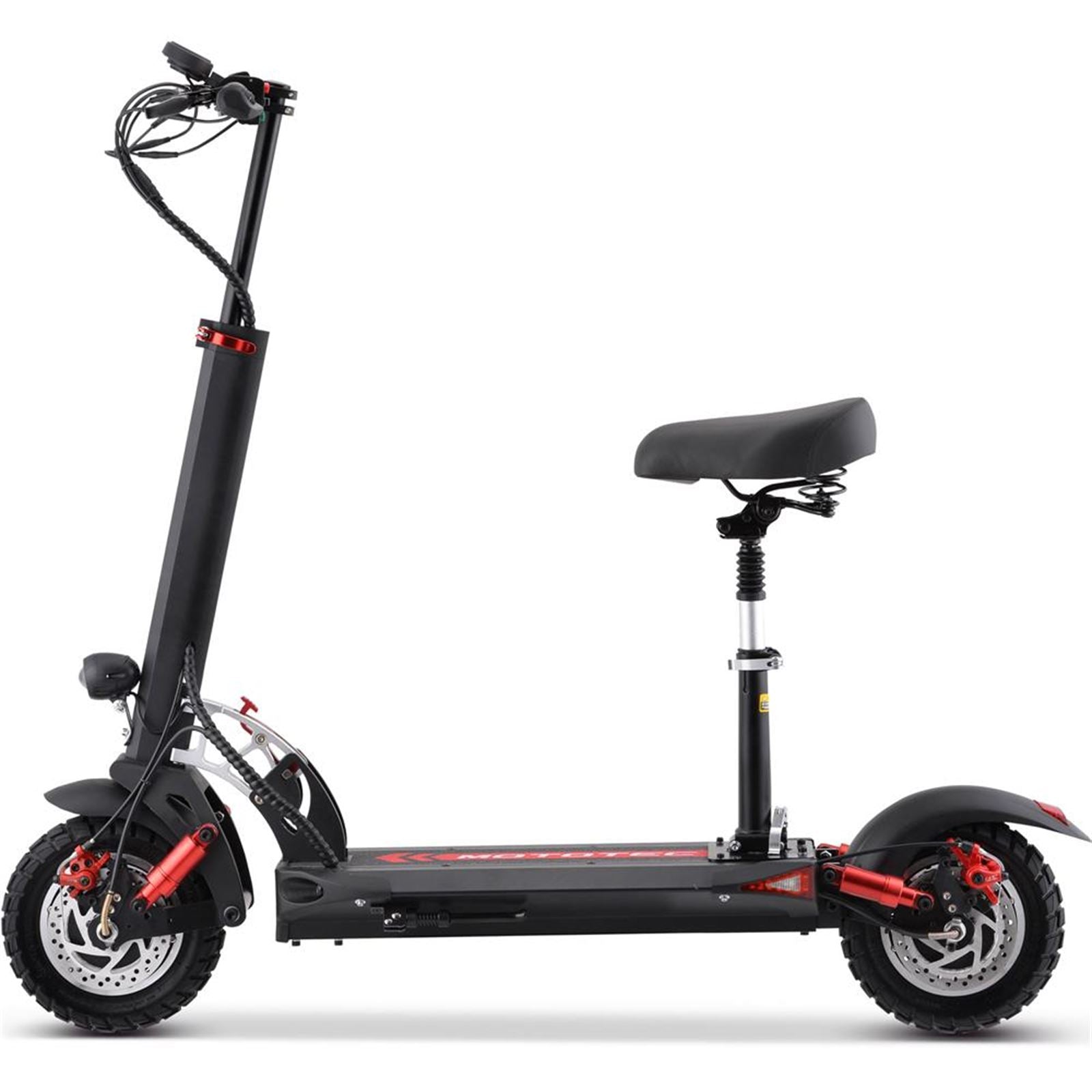 MotoTec USA Thor 60v 2400w Lithium Electric Scooter - Black MT-THOR-2400W_BLACK_909787