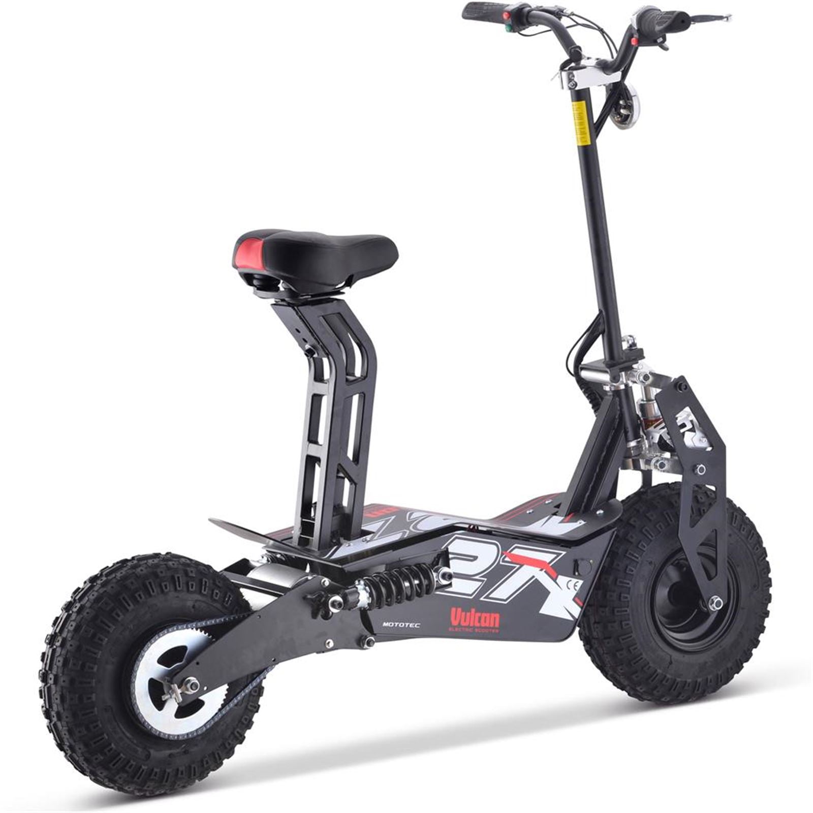 MotoTec USA Vulcan 48v 1600w Electric Scooter - Black MT-VULCAN-1600W_BLACK_909826