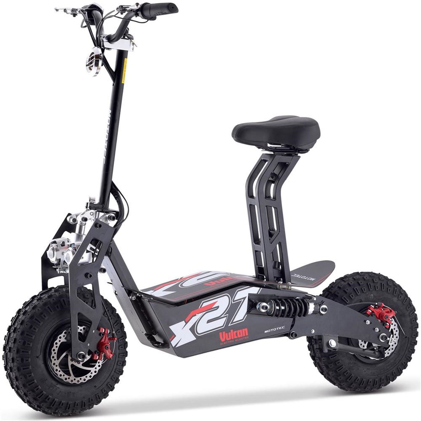 MotoTec USA Vulcan 48v 1600w Electric Scooter - Black MT-VULCAN-1600W_BLACK_909825