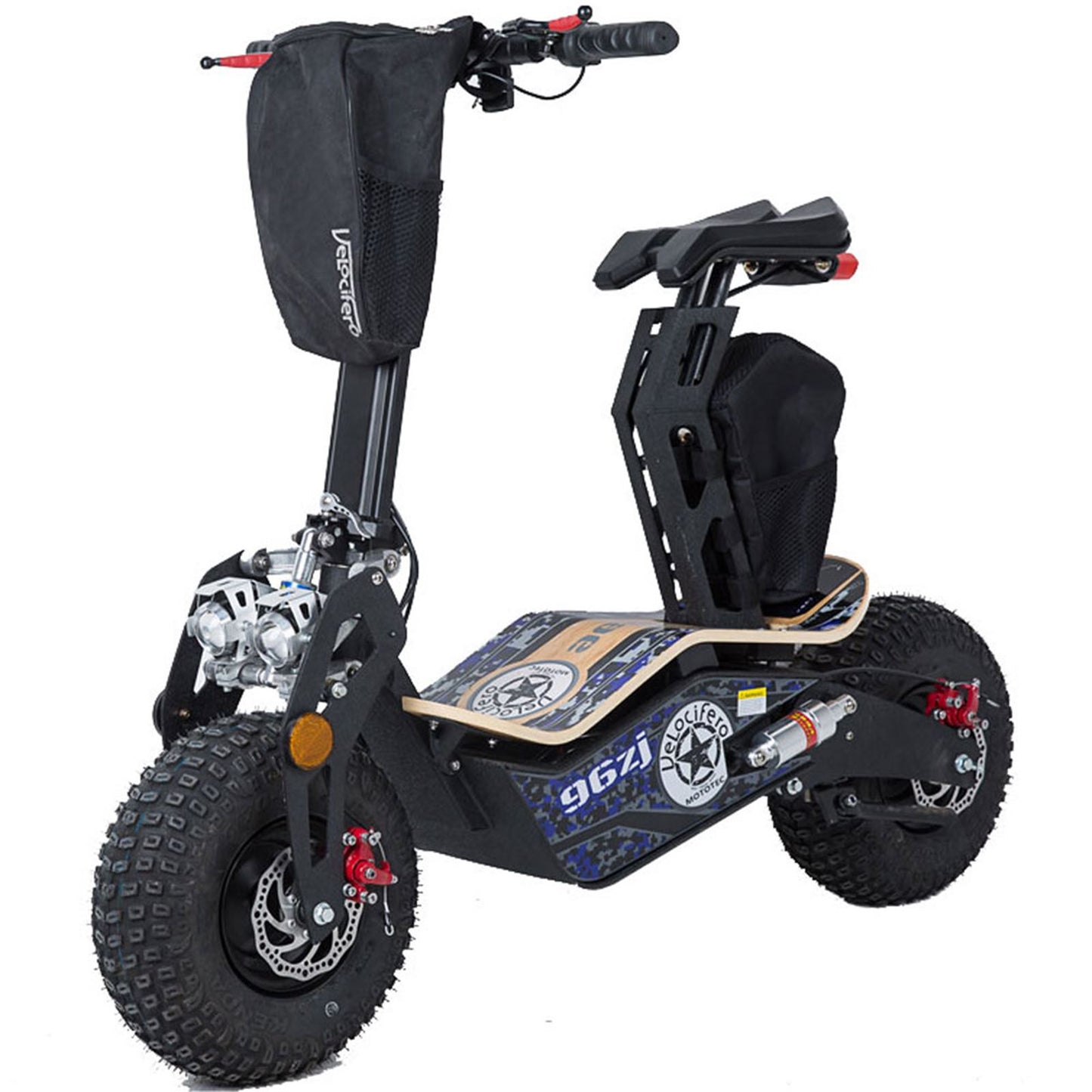 MotoTec USA Mad 1600w 48v Electric Scooter MT-MAD-1600_BLUE_909020
