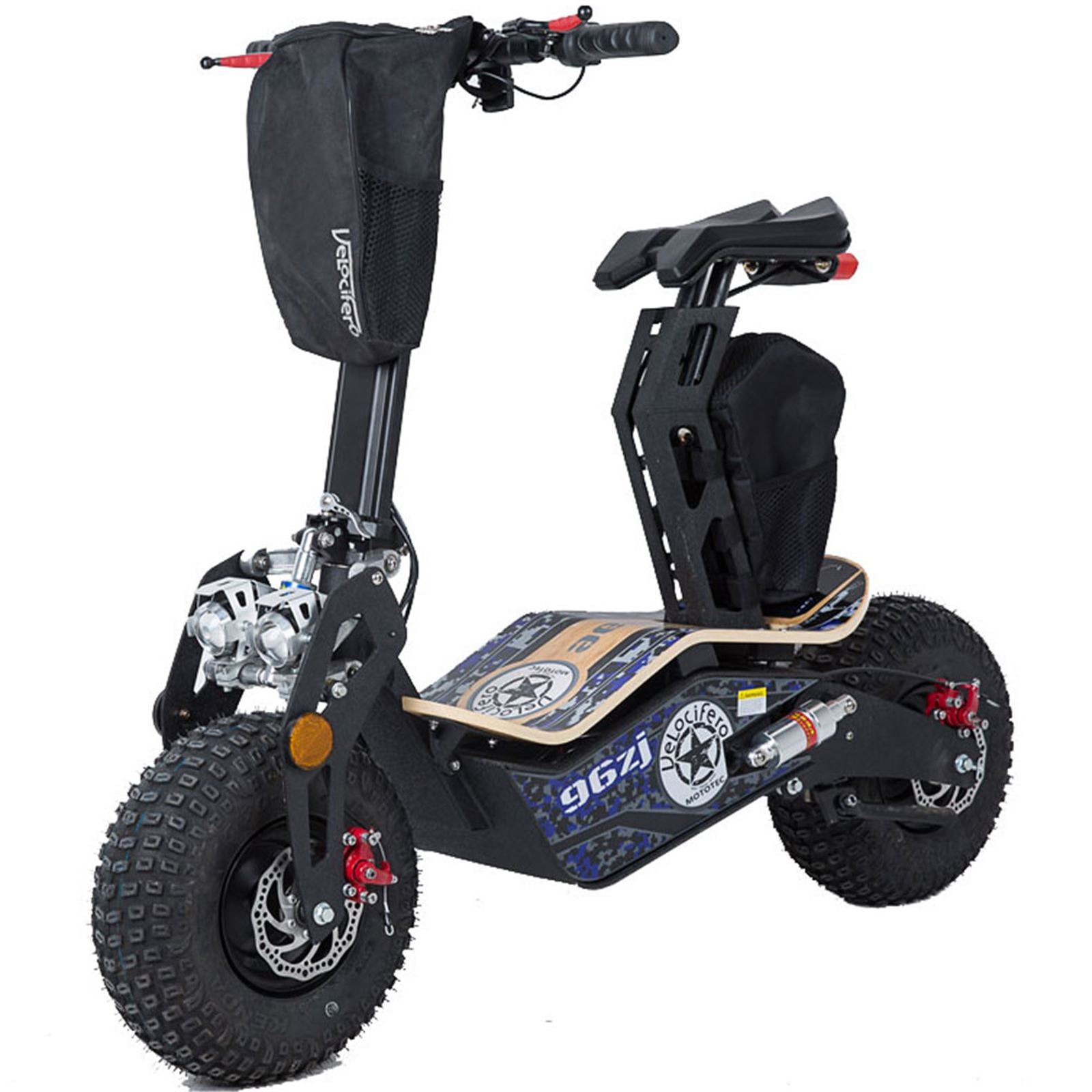 MotoTec USA Mad 1600w 48v Electric Scooter MT-MAD-1600_BLUE_909020