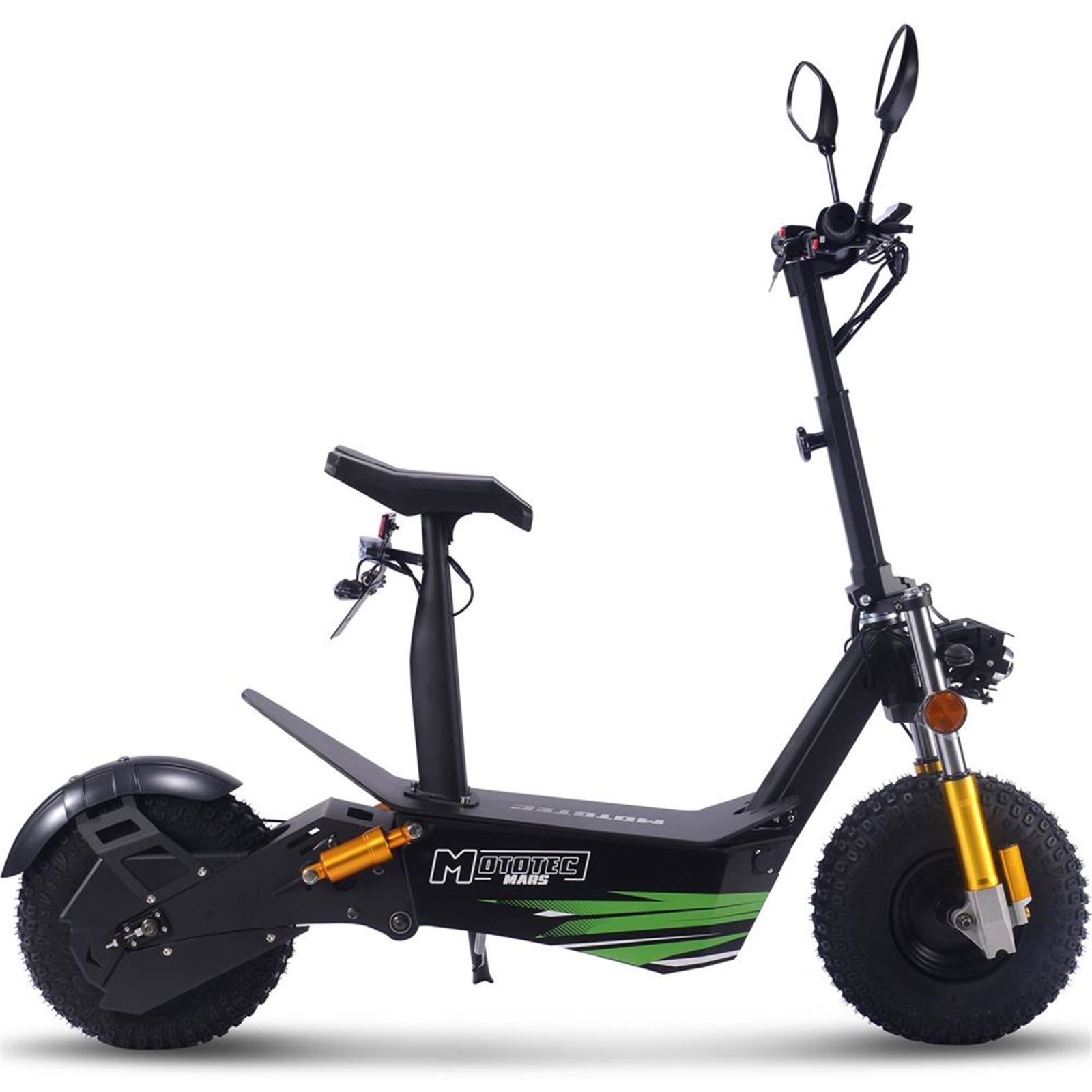 MotoTec USA Mars 60v 3500w Electric Scooter - Black MT-MARS-3500W_BLACK_909050