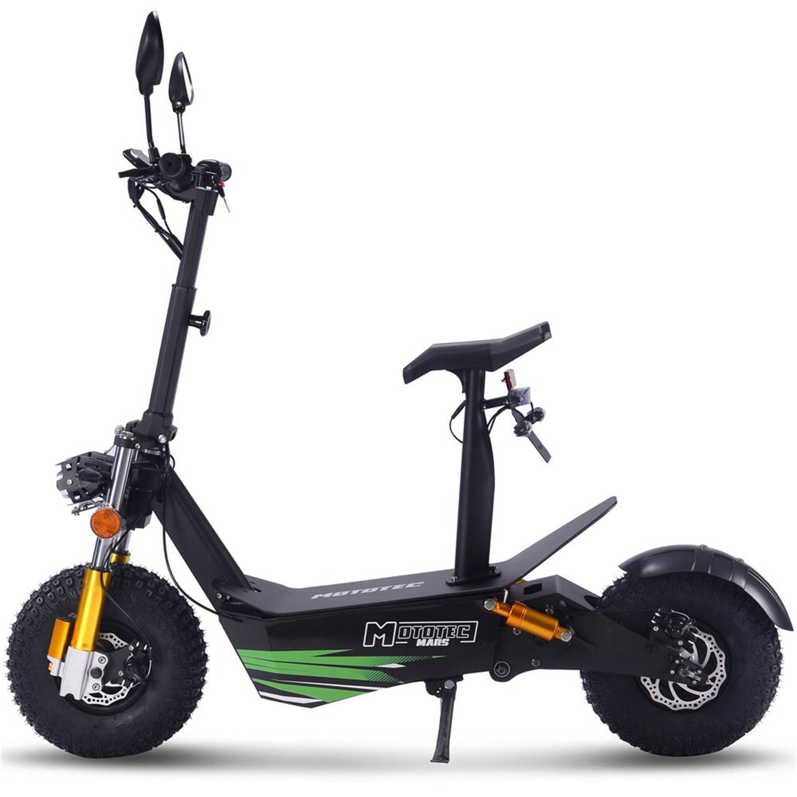 MotoTec USA Mars 60v 3500w Electric Scooter - Black MT-MARS-3500W_BLACK_909051