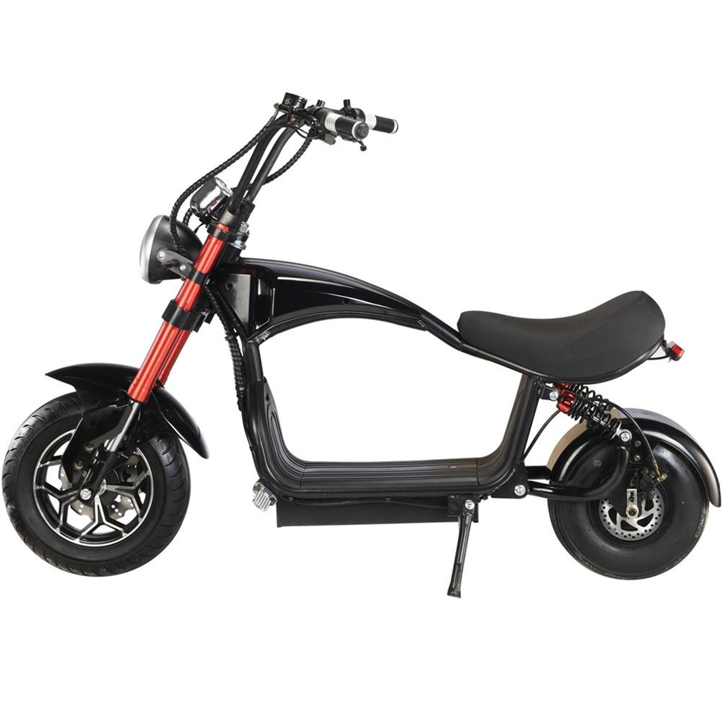 MotoTec USA Mini Lowboy 48v 800w Lithium Electric Scooter [MPN: MT-MINI-LOWBOY-48V-800W_BLACK]_909172